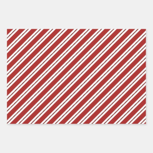 27枚モダンのフォトクリスマスオーナメント赤と白 ラッピングペーパーシート (正面3)