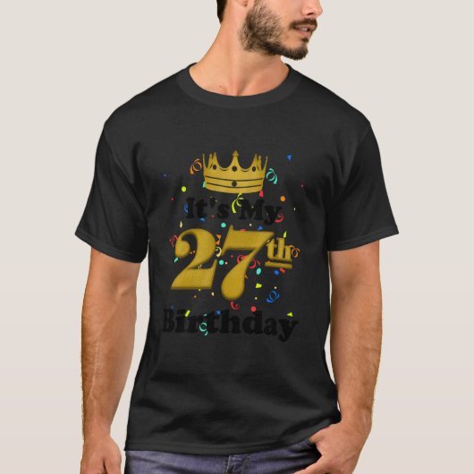 27歳になりました 27 Tシャツ (正面)