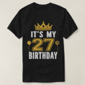 27歳の男Anのための私の27誕生日ギフト Tシャツ (デザイン正面)
