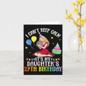 27歳の誕生日おめでとう!娘の誕生日ピンク カード (黄色い花)