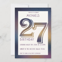 27歳の誕生日の招待状