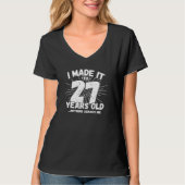27歳皮肉ミームおもしろい27誕生日 Tシャツ (正面)