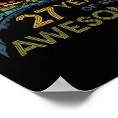 27歳誕生日ヴィンテージ1995 27誕生日 ポスター (角)