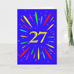 27番目の誕生日爆発カード カード