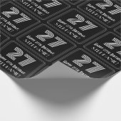 27番目の誕生日:インスパイアアールデコ「27」を見る/名前 ラッピングペーパー (角)