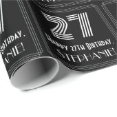 27番目の誕生日:インスパイアアールデコ「27」を見る/名前 ラッピングペーパー (ロールコーナー)
