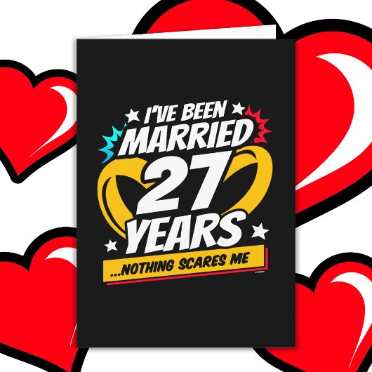 27結婚した年おもしろい27結婚周年 カード