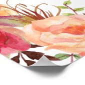 27表素朴花の結婚座席表 ポスター (角)