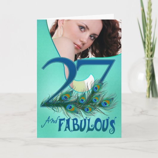 27誕生日テンプレートカード カード (正面)