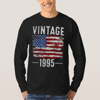 27誕生日米国国旗ヴィンテージ米国国旗1995 Tシャツ