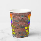 27誕生日:おもしろいグラフィティインスパイアレインボー27 紙コップ (左)