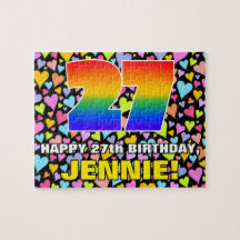 27誕生日:おもしろい、愛するハートシェイプ+「27」