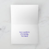 27誕生日:カラフル音楽シンボル&レインボー27 カード (内部)