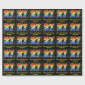 27誕生日:カラフル音楽シンボル、レインボー27 ラッピングペーパー (フラット)