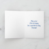 27誕生日:カラフル音楽シンボル+虹27 カード (内部)