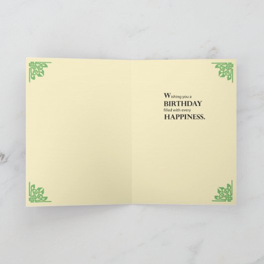 2704 Celtic Dance Sing Live、誕生日カード カード (内部)