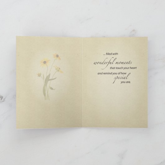 2707黒い注目されたスーザンの誕生日 カード (内部)