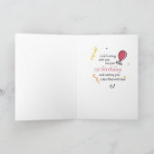 2709ファースト誕生日孫娘ベア カード (内部)