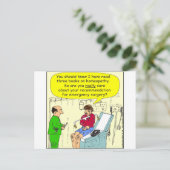 271人のホメオパシー手術漫画 ポストカード (スタンド正面)