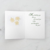 2721ハッピー85th誕生日イエローローズ カード (内部)