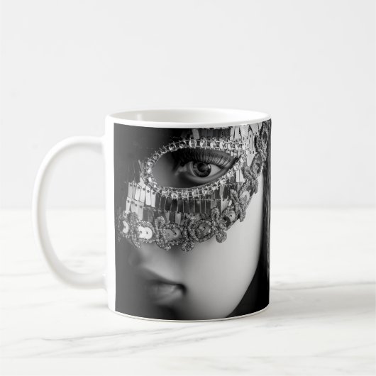 2733-Ready for the Masquerade Ball コーヒーマグカップ (左)