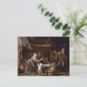 273.サティエと家族 ポストカード (スタンド正面)