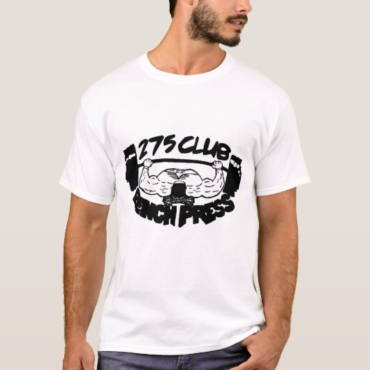 275のクラブベンチプレスの人のタンクTシャツ Tシャツ (正面)