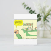 278英語先生漫画（カラー） ポストカード (スタンド正面)