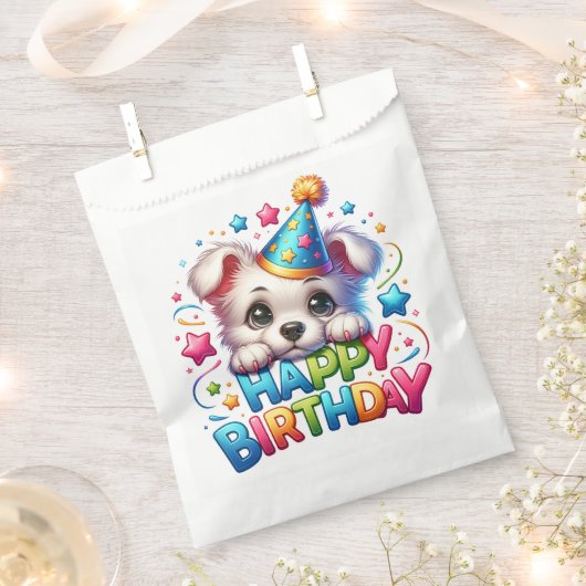 #27 お誕生日おめでとう フェイバーバッグ (クリップ留めされた状態)