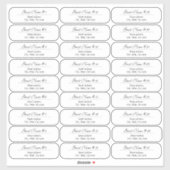 27 ウェディングゲストカスタム透明または白の住所ラベル シール (シート)