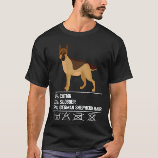 27 コットン べたべた ジャーマンシェパード ヘア ジャーマン シェパード Tシャツ