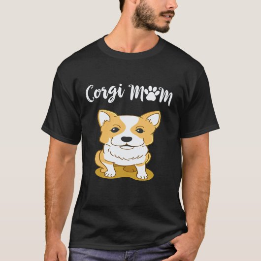 27 コーギーママ コーギー Tシャツ (正面)
