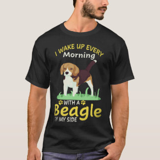 27 私のそばにはいつもビーグルがいます Tシャツ