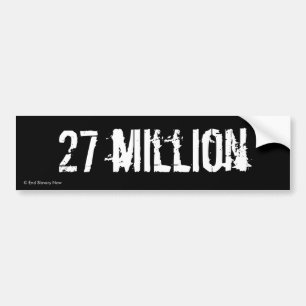 27,000,000 バンパーステッカー
