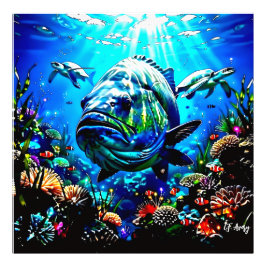 27.03" x 27.03 Ocean View フォトプリント
