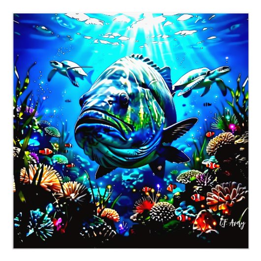 27.03" x 27.03 Ocean View フォトプリント (正面)