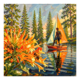 27.03" x 27.03" Sailing Away  フォトプリント