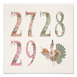 27 28 29 Turkey | Community Sharing of Blessings フォトプリント