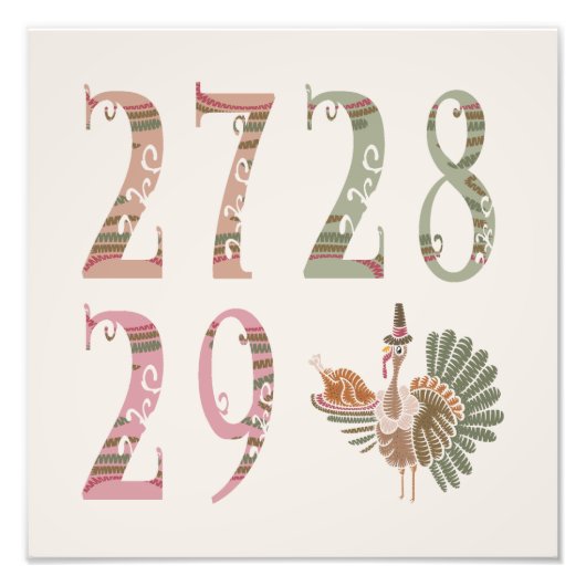 27 28 29 Turkey | Community Sharing of Blessings フォトプリント (正面)