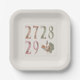 27 28 29 Turkey | Community Sharing of Blessings ペーパープレート