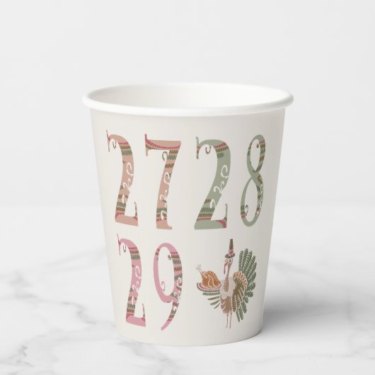 27 28 29 Turkey | Community Sharing of Blessings 紙コップ (裏面)