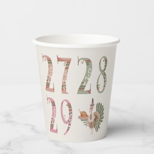 27 28 29 Turkey | Community Sharing of Blessings 紙コップ (正面)