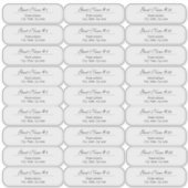 27 Wedding Guest Custom Clear or White Address  シール (正面)