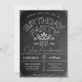 27thシャルボード誕生祝い招待状 招待状 (正面)