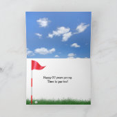 27th Birthday Golf Ball and Putter カード (内部)