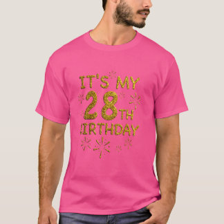 28おもしろい番誕生日シャツ28歳誕生 Tシャツ