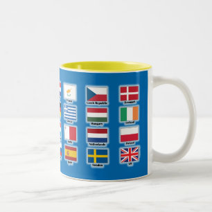 28の欧州連合EUの国家- Brexit無しの旗 ツートーンマグカップ