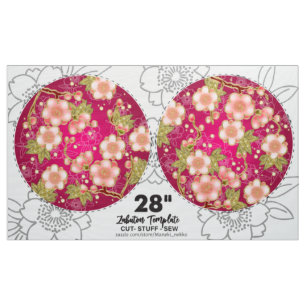 28インチDIYカット日本の&シュークッションパターン ファブリック