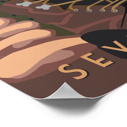 28インチx20セブン秋 – アリゾナ州ツーソン ポスター (角)