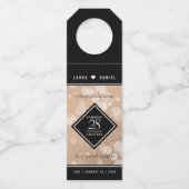 28エレガントthリネン結婚の記念日 ボトルネックタグ (裏面)